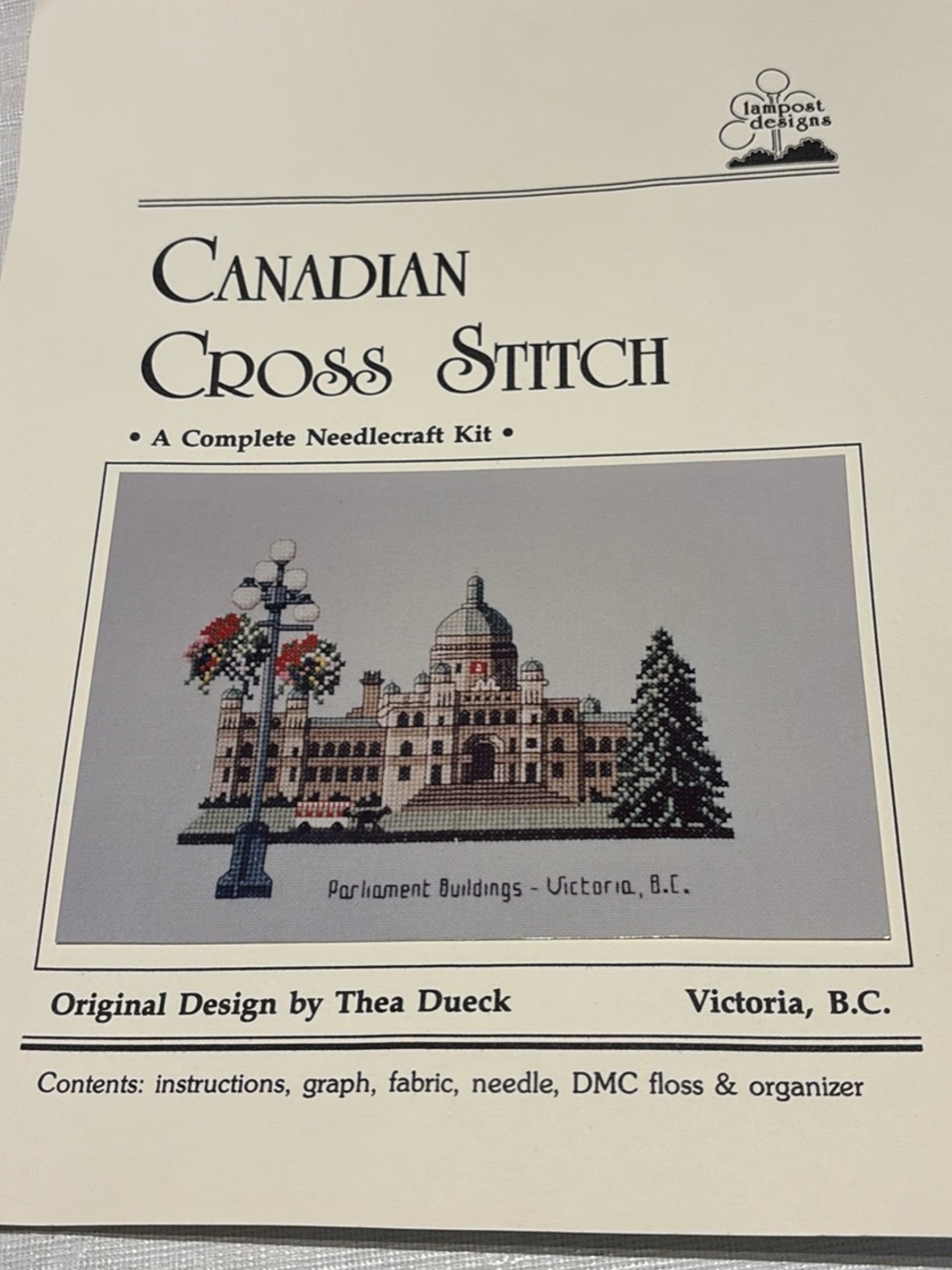 Canadian Cross Stitch Victoria Kit